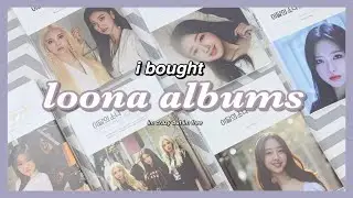 ☾ starting my loona album collection ☽ solo & unit album haul!