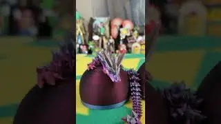 Dragon Egg Hatching -- Opening Surprise 3D Printed Dragon