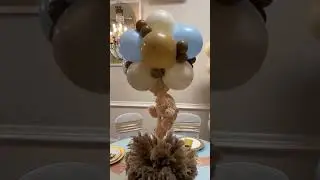 Teddy Bear Baby Shower Balloon Centerpiece