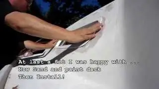 Sea&Stars Seafarer 22 sailboat refit: S1E5 Fitting new port lights.