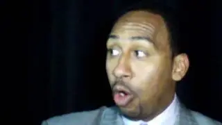 Stephen A. Smith moderator@  Edward J. Harris Film/Panel SLAP THE DONKEY @ Harlem Thu 7/30/09#16