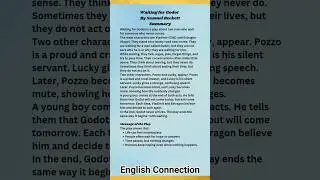 Waiting for Godot Summary, Characters & Themes Explained | Samuel Beckett | Theatre of the Absurd