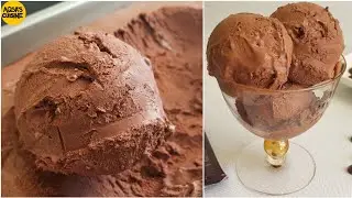 3 INGREDIENTS CHOCOLATE ICE CREAM RECIPE | NO MACHINE!! || by Aqsa's Cuisine