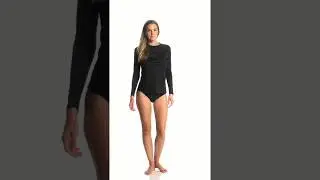Sporti Women's Solid L/S UPF 50+ Sun Shirt | SwimOutlet.com