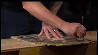Jeff Kiesel picking my mastergrade Buckeye Burl top for my new Kiesel A2!