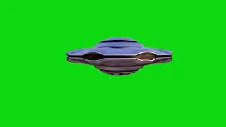 Flying UFO animation green screen | sci fi spaceship footage #greenscreen #ufo #space #glaxy #vfx