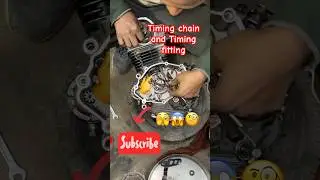 Timing chain and timing fitting problem solved Yamaha zx #shortsviral #automobile #mechanic #shorts