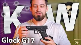 Страйкбольный пистолет KJW Glock G17 (6 мм, CO2, черный) видео обзор
