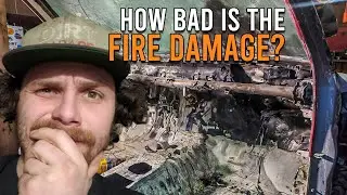 How BAD is the FIRE DAMAGE? Tearing out my BURNT Interior!