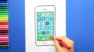 How to draw an iPhone #art #artforall #arttutorial #easydrawing