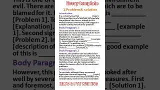 IELTS & PTE Writing Essay Template | Score 90/90 | Essay Template #essay #template #ptewriting 2024