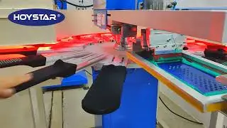 Socks Screen Printing Machine with 16 PCS of Worktables