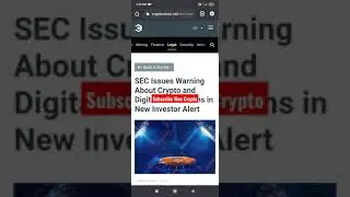 SEC Issues Warning About Crypto and Digital Asset Scams in New Investor Alert #Shorts #youtubeindia