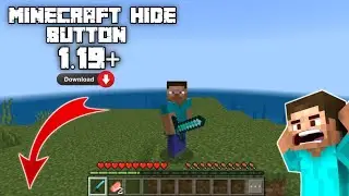 how to download button hider mod in Minecraft1.19|| How To Hide Your Controls In MCPE