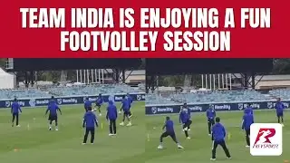 Team India is enjoying a fun footvolley session before the action kicks off! 