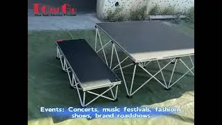 www.tourgosolution.com  IntelliStage Lightweight Portable Stage and Step Kit
