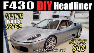 DIY F430 Headliner and interior trim removal