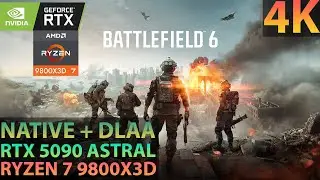 Battlefield 6 Benchmark 4K RTX 5090 ASTRAL RYZEN 7 9800X3D