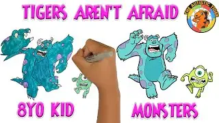 Mike and Sulley | Monsters Inc - How to Draw Disney - So Simple An 8 Year Old Can Do It!