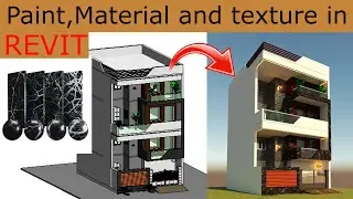 How to apply material in revit architecture | revit architecture| revit tutorials |part- 2|