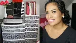 ROOM DECOR: Decorate Your Storage Bin Drawers!