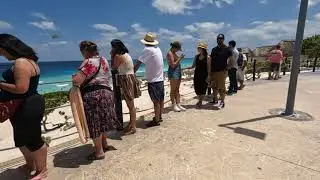 Canc&uacute;n M&eacute;xico walk Playa Delfines a Playa Ballenas