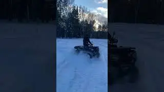 Все выкладывают видео в снегу #тренды#квадроциклы#зима#cfmoto
