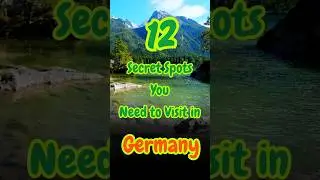12 Secret Germany Gems You Must See! #travel #HiddenGems #germany