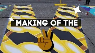 🎨Seattle BLM Mural 2.0: From start to finish- painting process of the V
