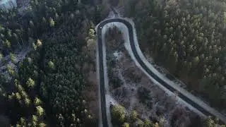 💚 Aerial View of Cars on a Forest Road | Forest Top view | NCNC | Non Copyrighted Nature Clips