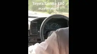 Toyota Corolla 1986 acceleration | 1300cc manual corolla acceleration