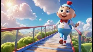 Humpty Dumpty Sky Bridge Bounce | English Nursery Rhyme | Kids Songs | Baby Music