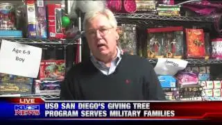 KUSI highlights USO San Diego&rsquo;s Annual Holiday Giving Tree