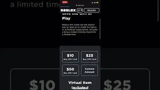 How to buy a roblox gift card on mobile, works for pc too