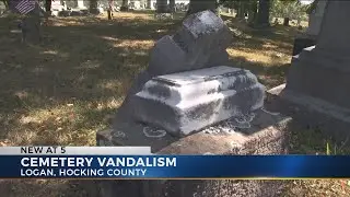 25 headstones knocked over at Hocking County cemetery