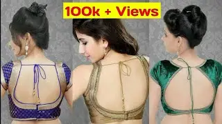 😍Latest deep back neck design ideas of blouse 2021