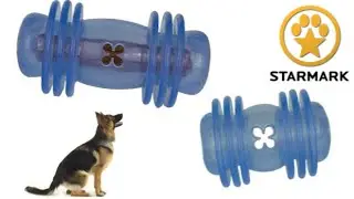 Treat Crunching Barbell, Medium from StarMark Pet Products
