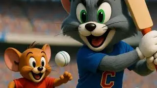 Tom and Jerry Sports Day Fun 🏏 for kids poem 