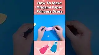 😍👗😍 How To Make Beautiful Princess Dress Origami #Shorts #Origami #Princess