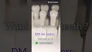 wax carvings  #bds #dentalstudents #shorts maxillary Central incisor carving , paid work