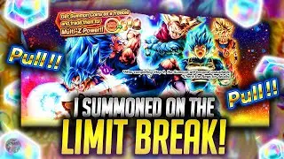 (Dragon Ball Legends) SPARKING LIMIT BREAK SUMMONS! PULLING A LEGENDS LIMITED UNIT = IMPOSSIBLE!
