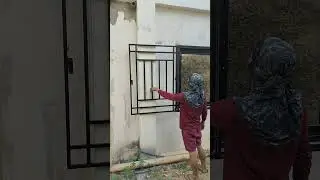 window grills with fire exit #philippines #diy #stickwelding #welding