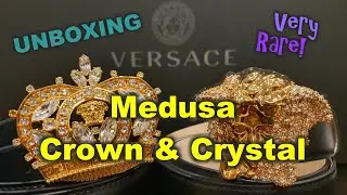 VERSACE Medusa Crystal Men Belt - Super Rare Limited Special Edition Designer Luxurious Collectibles