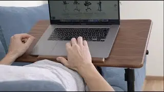 Tatkraft Gain - Laptoptisch H&ouml;henverstellbar, Verstellbarer Laptoptisch, mit Rollen #laptopdesk