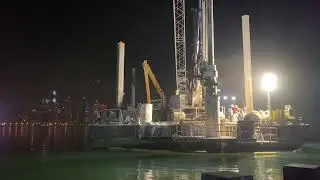 Marine piling # casing installation