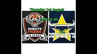 NRL Round 22 Tips  Tigers vs Cowboys #nrl #rugbyleague round22 #Tigers #Cowboys