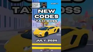 All Working! Taxi Boss Codes Roblox July 2025 (Part-1) #roblox