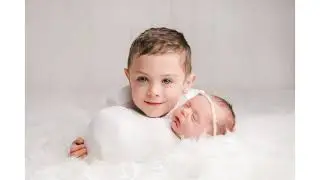 Newborn portraits in Northern Virginia newborn photography studio