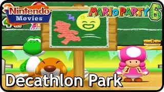 Mario Party 6 - Decathlon Park (3 Players, Mario vs Yoshi vs Toadette vs Waluigi)