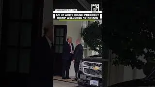 ANI at the White House: US President Donald Trump welcomes Israeli PM Netanyahu